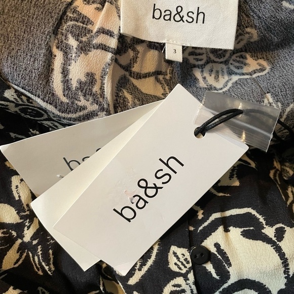 New! ba&sh Sessee Floral Print Blouse - Picture 13 of 13